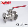 2PC Flanged Ball Valve with Mounting Pad